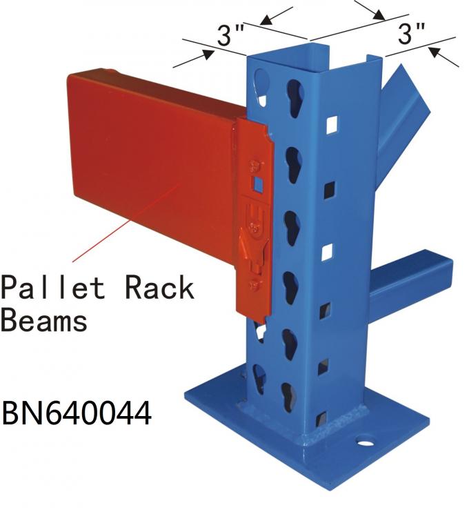 A pálete BN640034 industrial submete o armazém resistente que arquiva o feixe ajustável de 2 polegadas